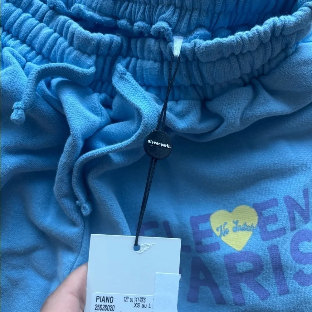 NWT! Eleven Paris UNISEX Piano Blue Shorts Size Medium